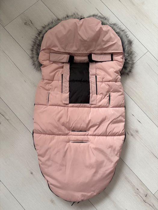 Śpiworek do wózka spacerówki Cottonmoose pudrowy róż