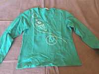 camisola verde tamanho m