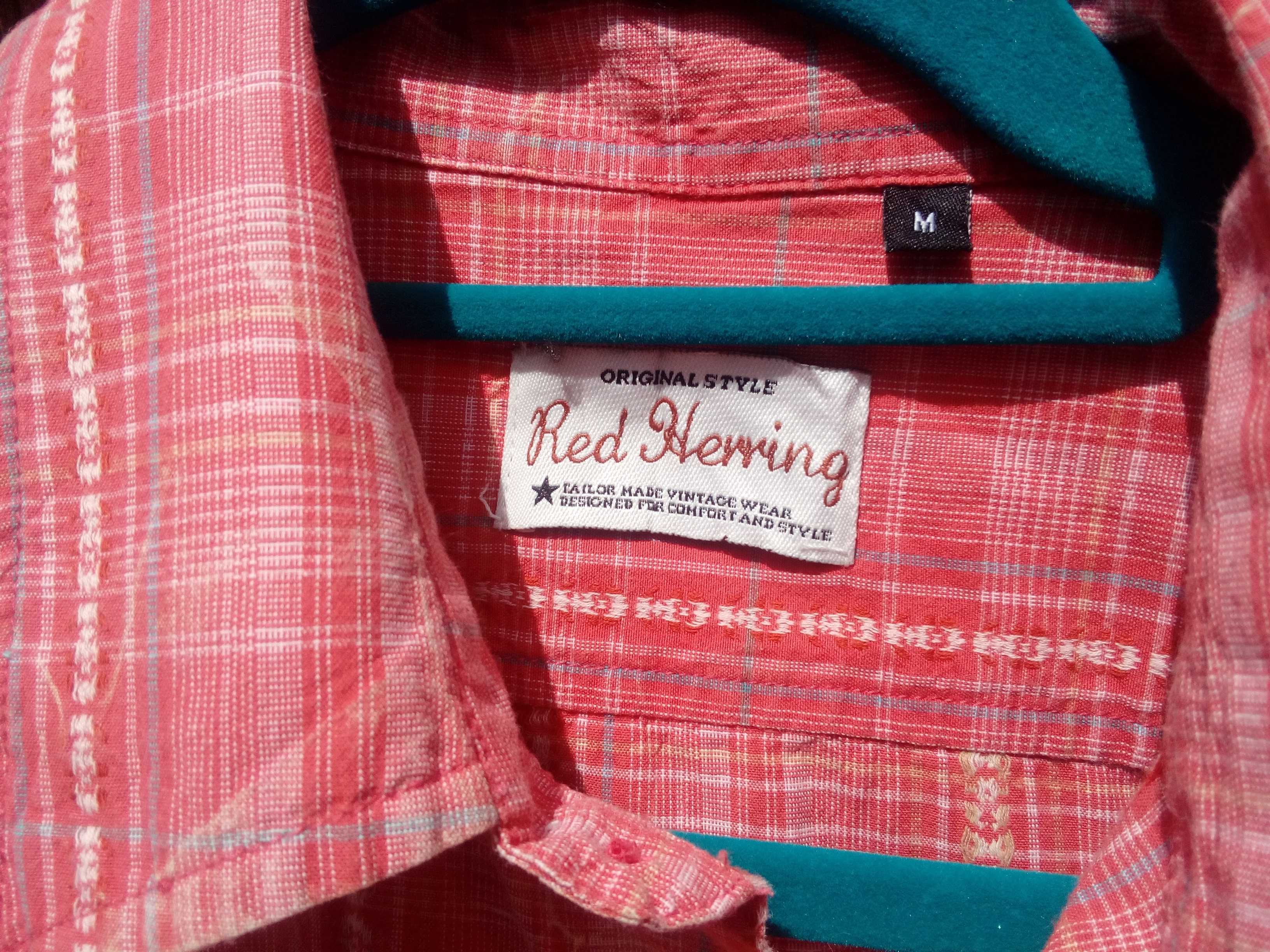 Koszula Red Herring. Designed in UK. Made in India. Fantazyjna tkanina