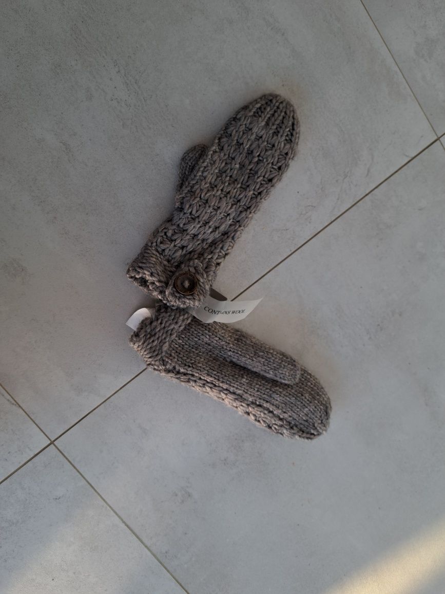 Nowe rękawiczki Pieces wool wełna