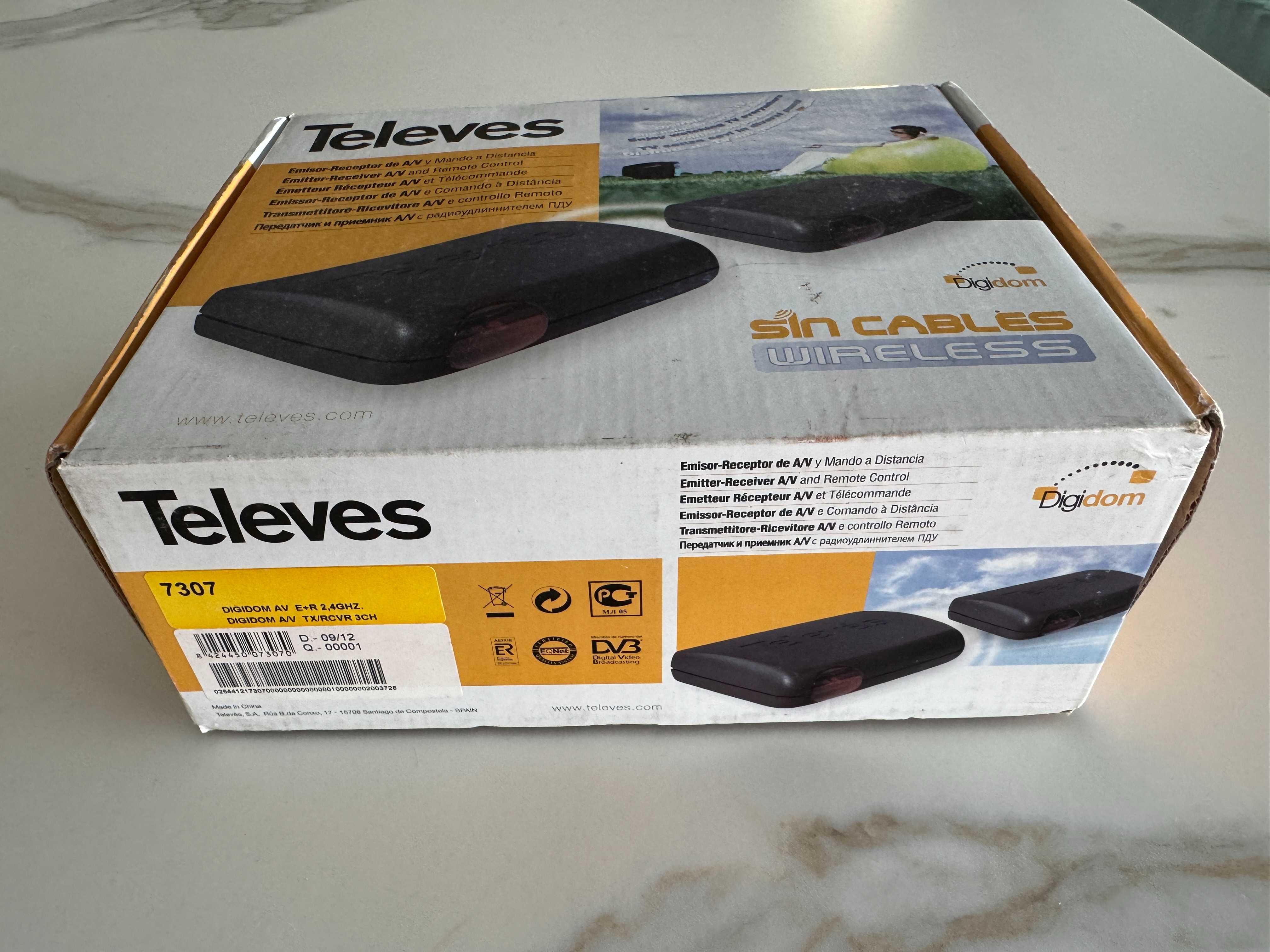 Emissor-Receptor wireless de A/V TELEVES 7307