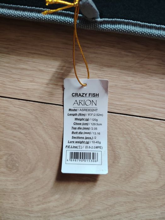 Продам спиннинг Спінінг Crazy Fish Arion ASRE832HT (10-45g 252cm)