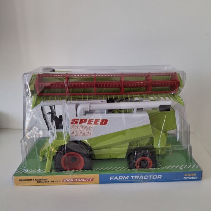 Duży kombajn do zboża zabawka