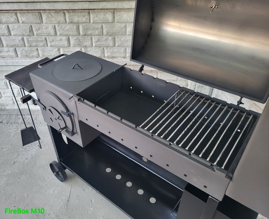 • 5мм / Усилення/ ВІД ЗАВОДА / Мангал Смокер Барбекю / З коптильнею