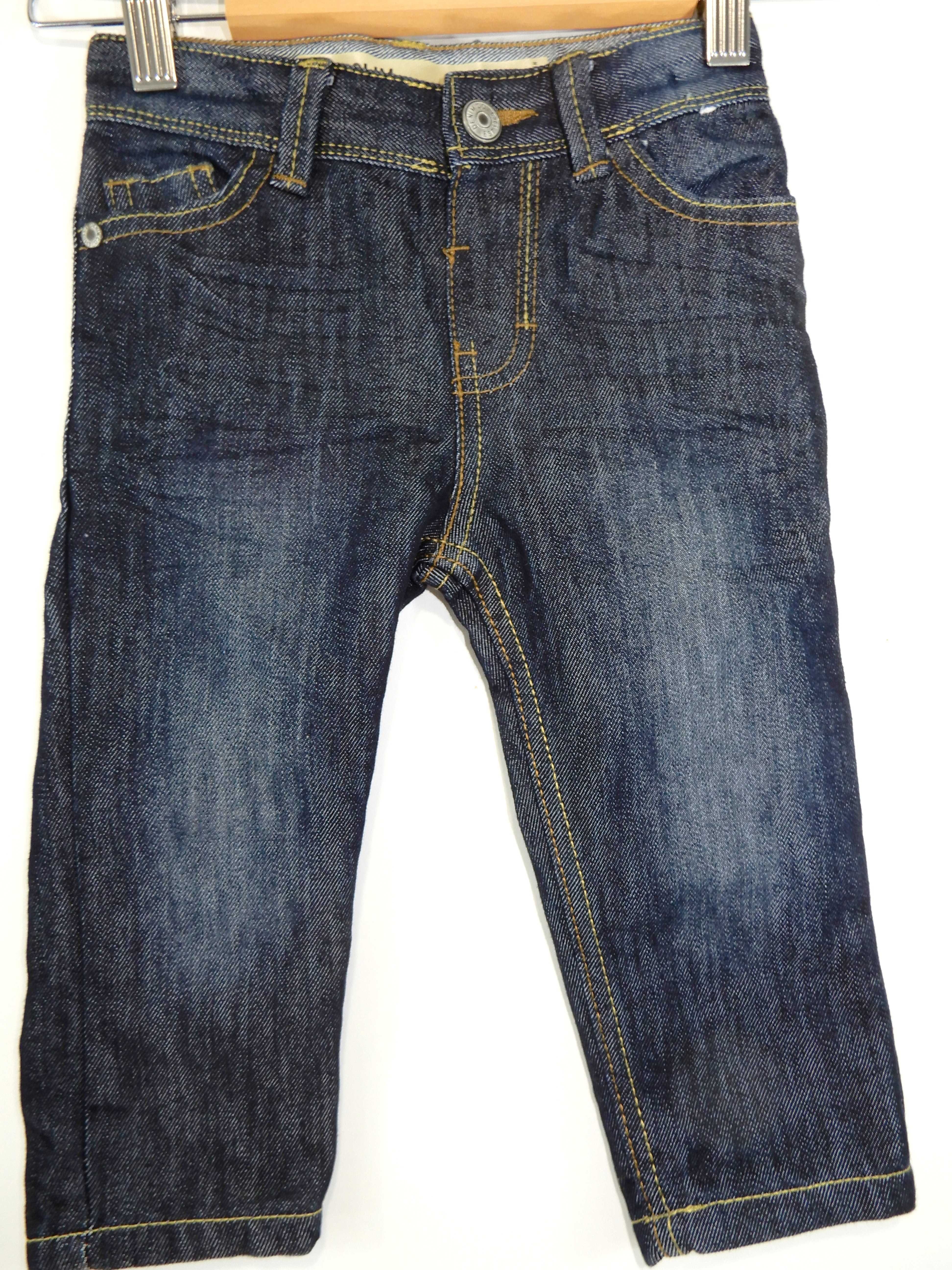 Spodnie jeansowe dżinsowe niebieskie Denim 92