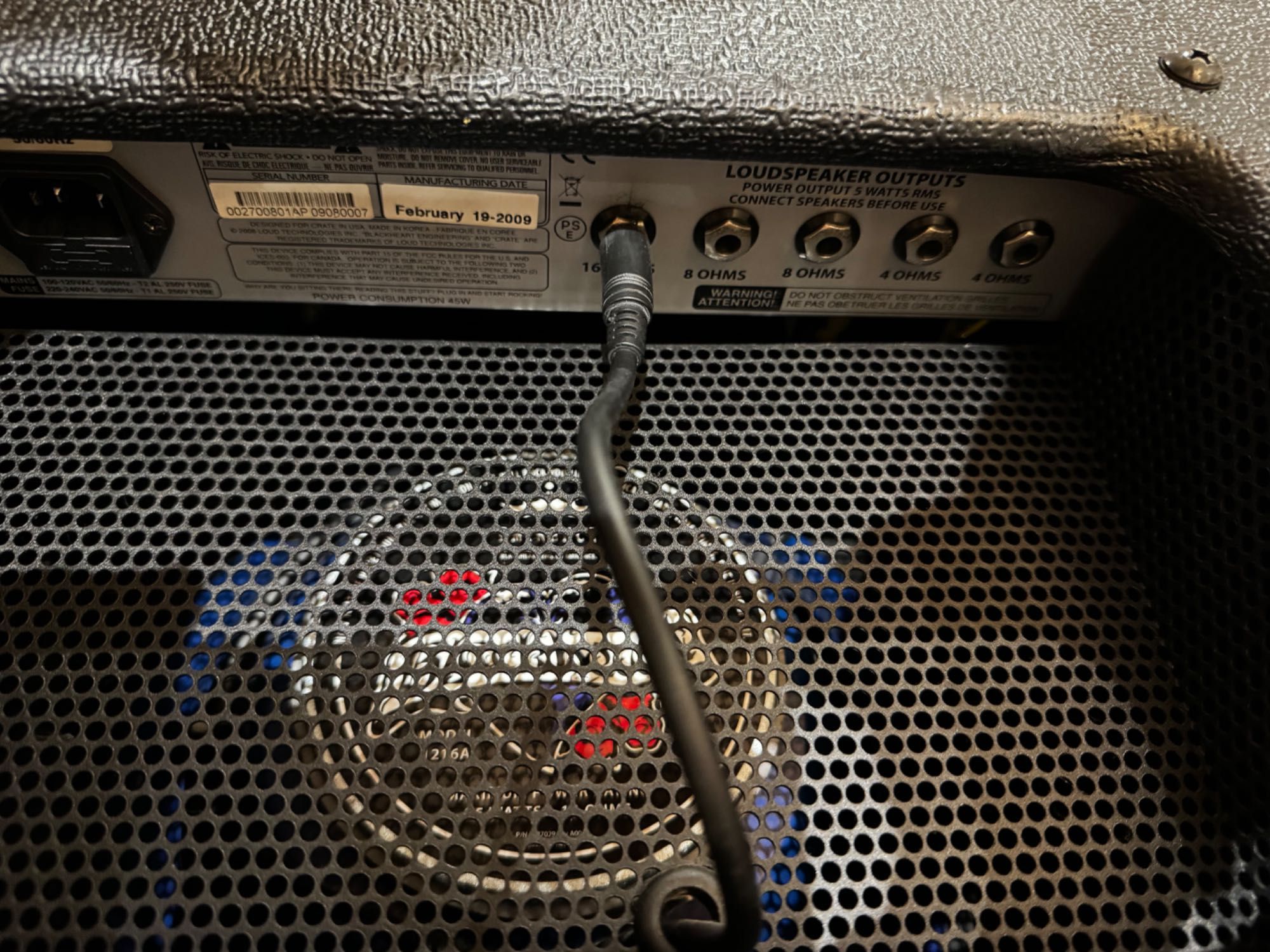 Amplificador de guitarra Crate Blackheart little giant 5