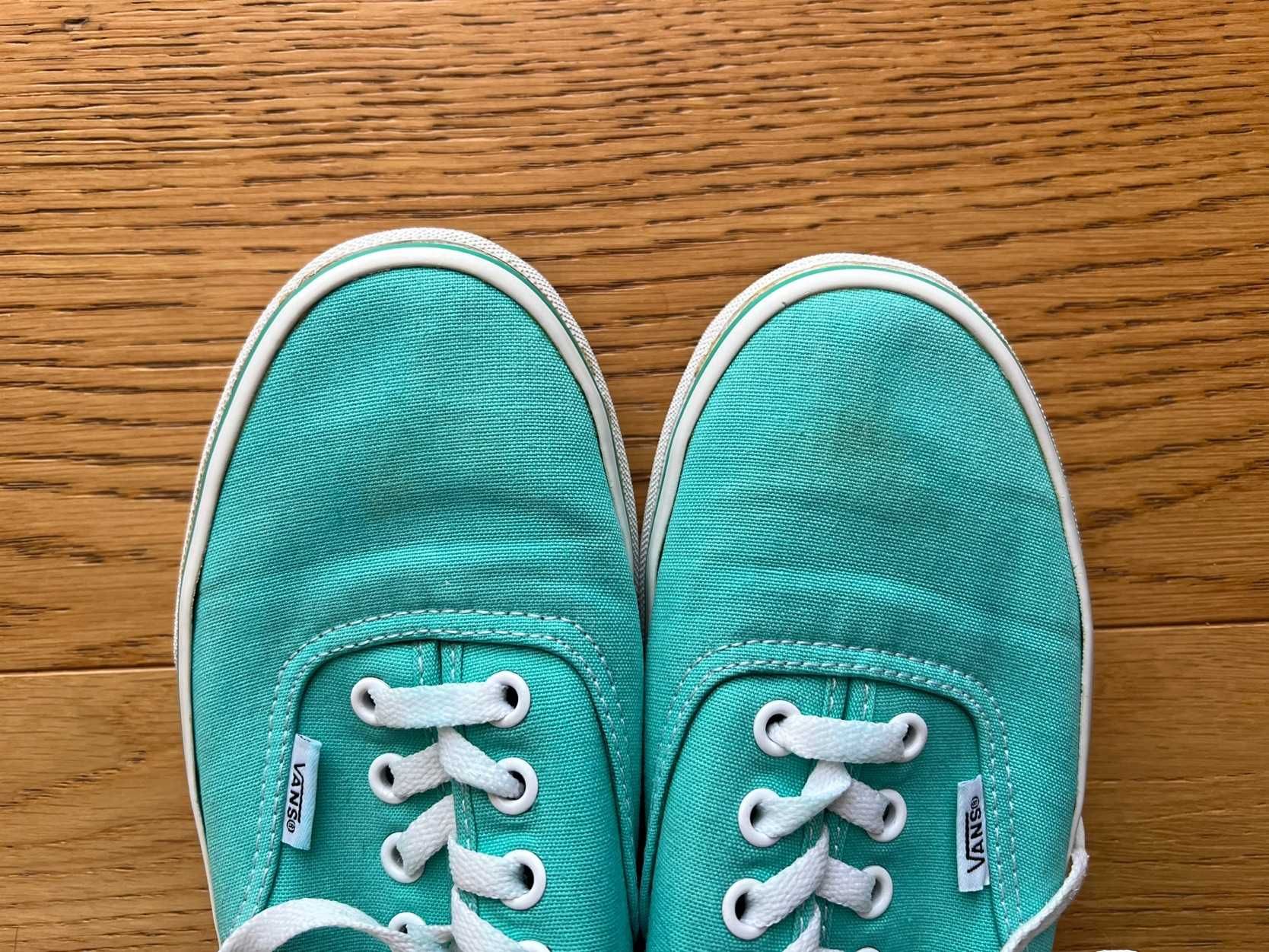 Turkusowe niskie trampki (Authentic), Vans - rozmiar 38