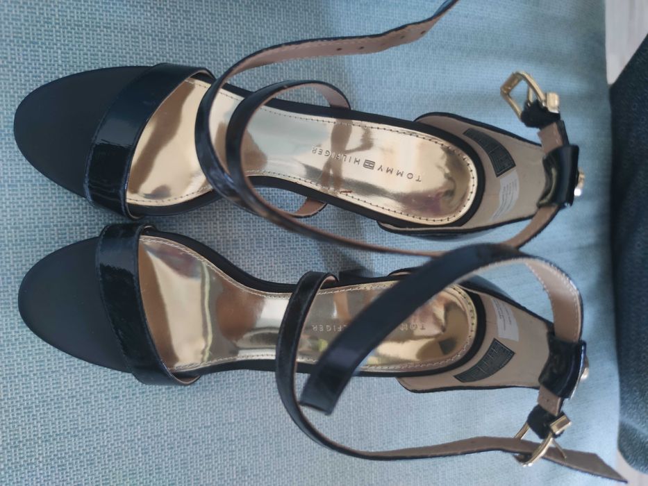 Nowe, wyjątkowe sandały 37 Tommy Hilfiger   na obcasie 10 cm