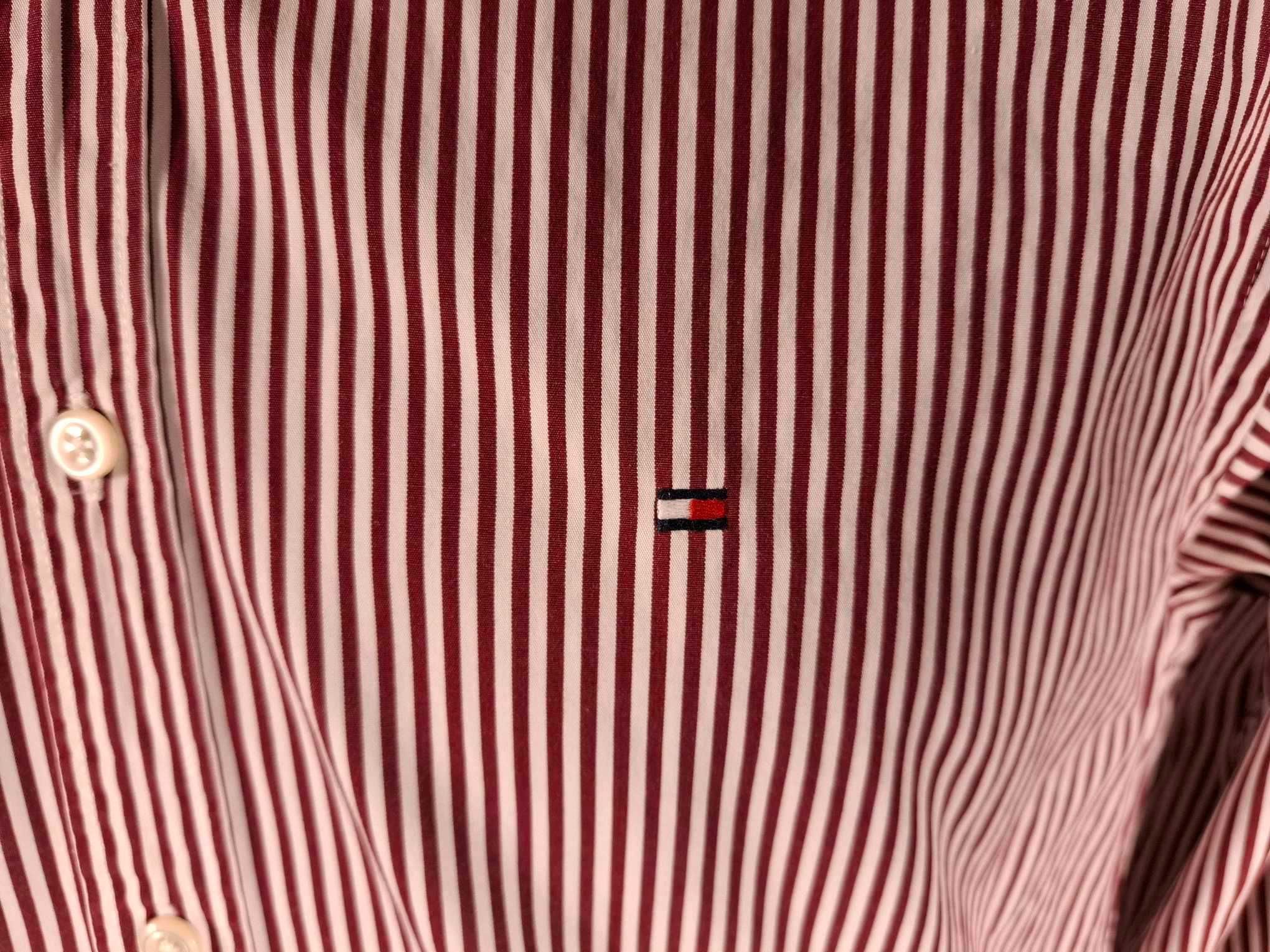 TOMMY HILFIGER New York Fit Koszula Męska M Bawełna Oryginalna Super