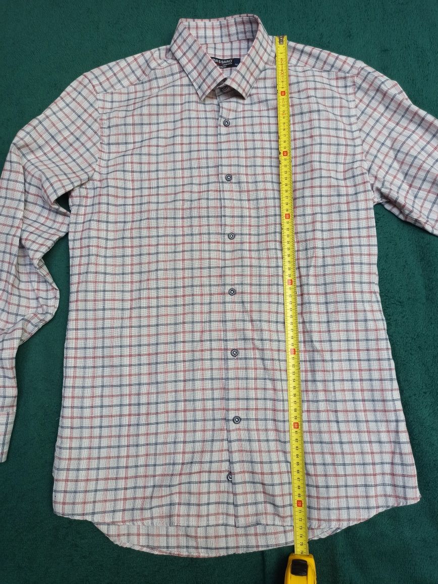 Koszula męska elegancka M, Massaro slim fit