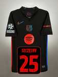 Koszulka FC Barcelona 24/25 LOGO LM wyjazdowa SZCZĘSNY 25 r. M 48h