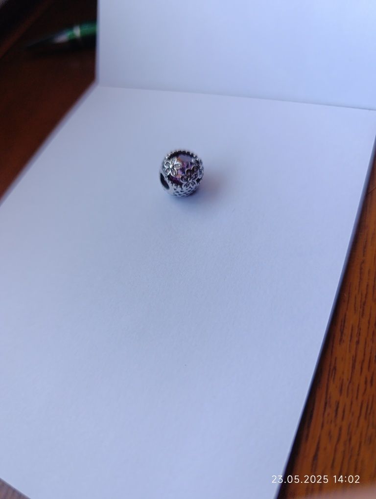 Nowe Charms 925 zawieszka różowe stokrotki kwiatki pasuje do pandora