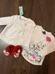 Świąteczny komplet dla dziewczynki r. 86 bluza bluzka niechodki r. 21
