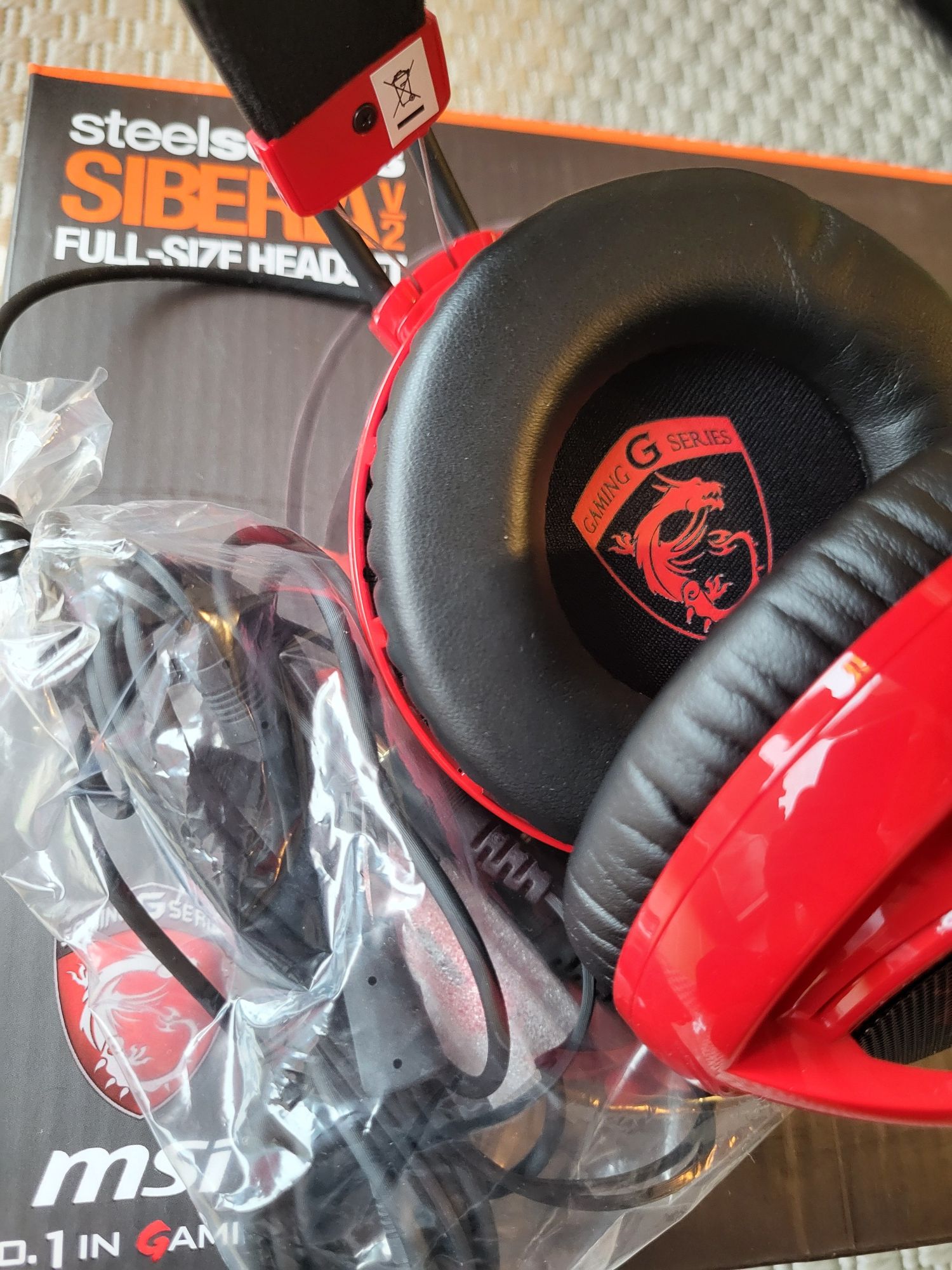 MSI SteelSeries Siberia V2 słuchawki
