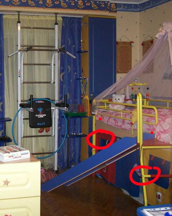 Кровать Cilek, с горкой и палаткой, для детей и подростков