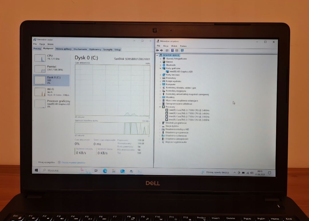 Dell Latitude 3580 15,6" i3-7100U 8GB/128GB