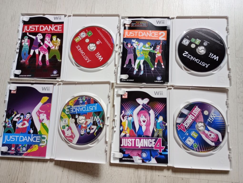 Just Dance zestaw 1,2,3,4 na Wii