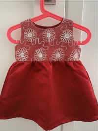 Sukienka czerwona oyoy- rozmiar 74