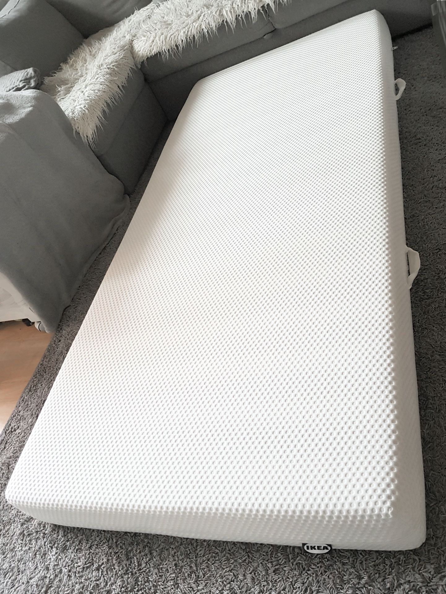 Jak nowy! Materac IKEA ABYGDA 90x200 piankowy z pianka memory na łóżko