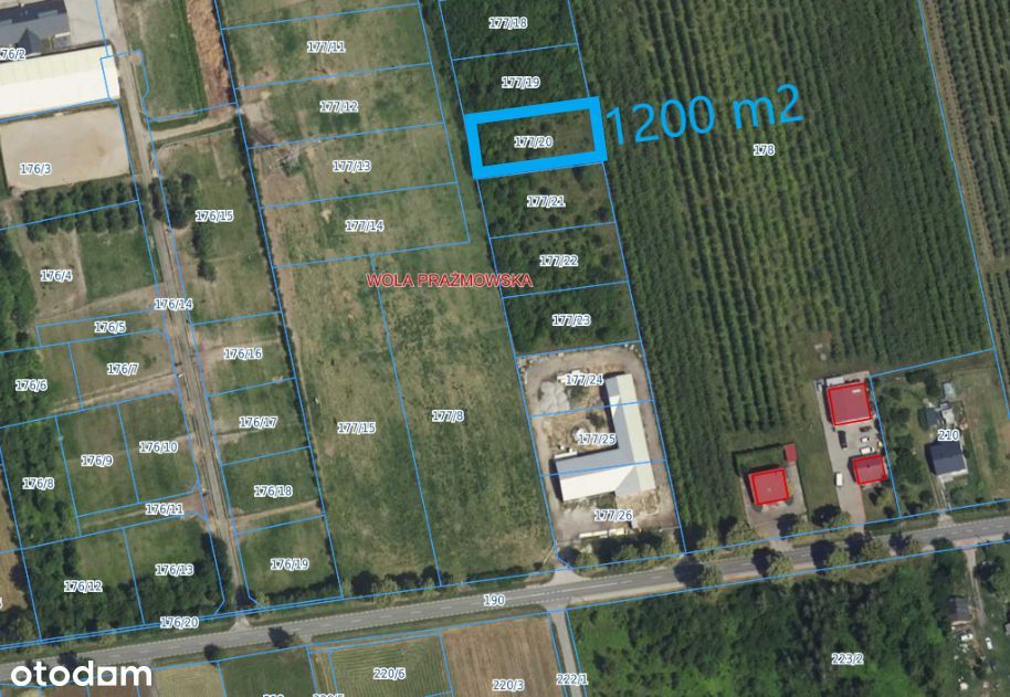 Działka ul. Główna bezpośrednio możliwość kupienia razem 3 działek