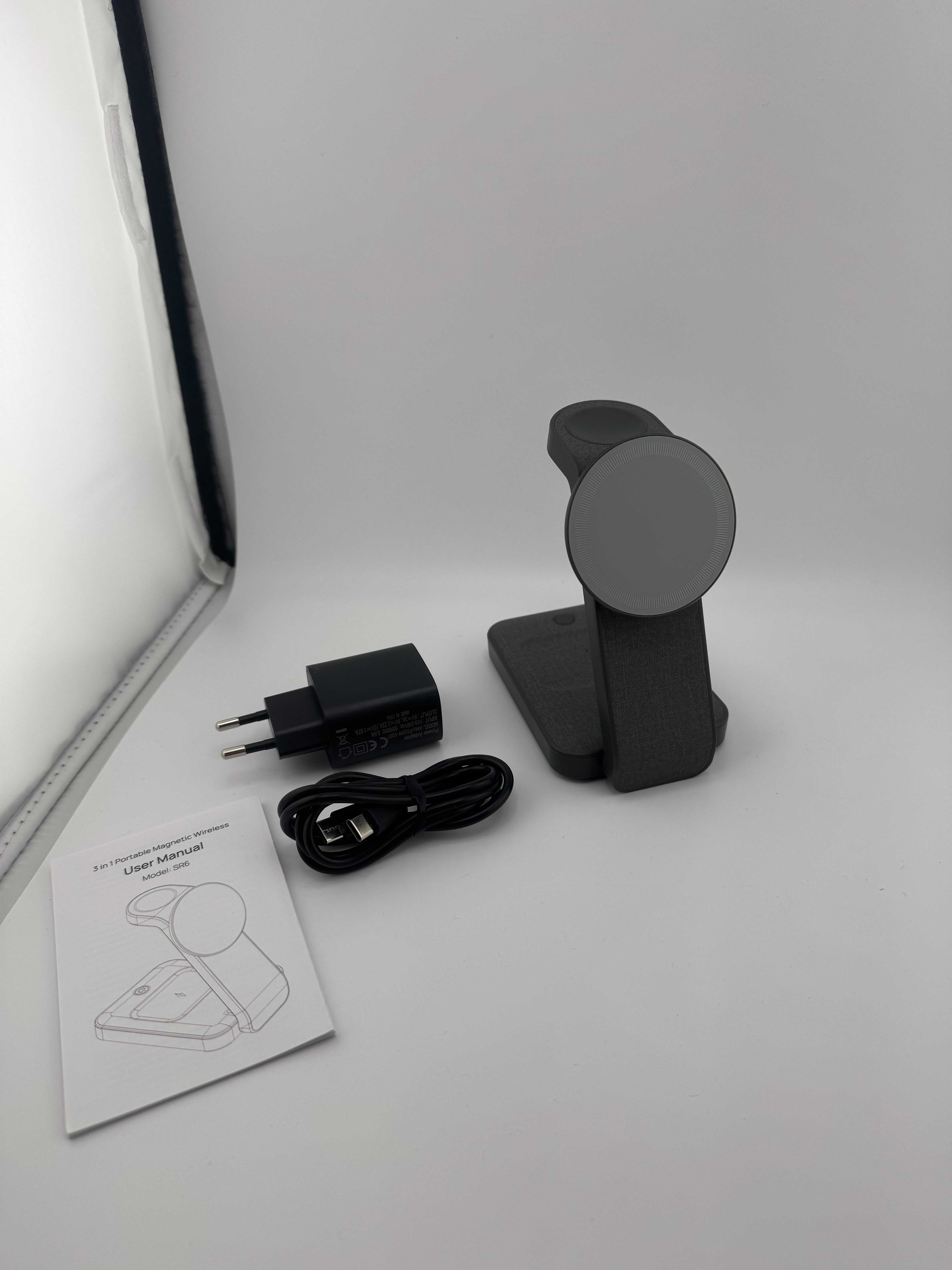Stacja Ładowania 3w1 Dla Apple Watch i iPhone Bezprzewodowa Airpods