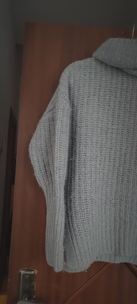 Risk made in Warsaw gruby sweter wełna kaszmir L/XL