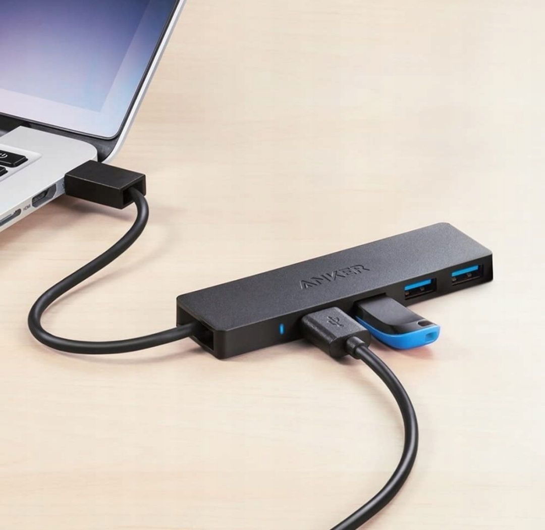 Anker AK-A75160 Usb Hub, 4 porty, Czarny