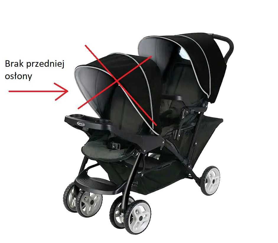 Wózek spacerowy bliźniaczy GRACO Duo Click Connect - Powystawowy