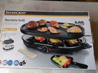 Grill elektryczny z zestawem do raclette 1200W, opakowanie, instrukcja