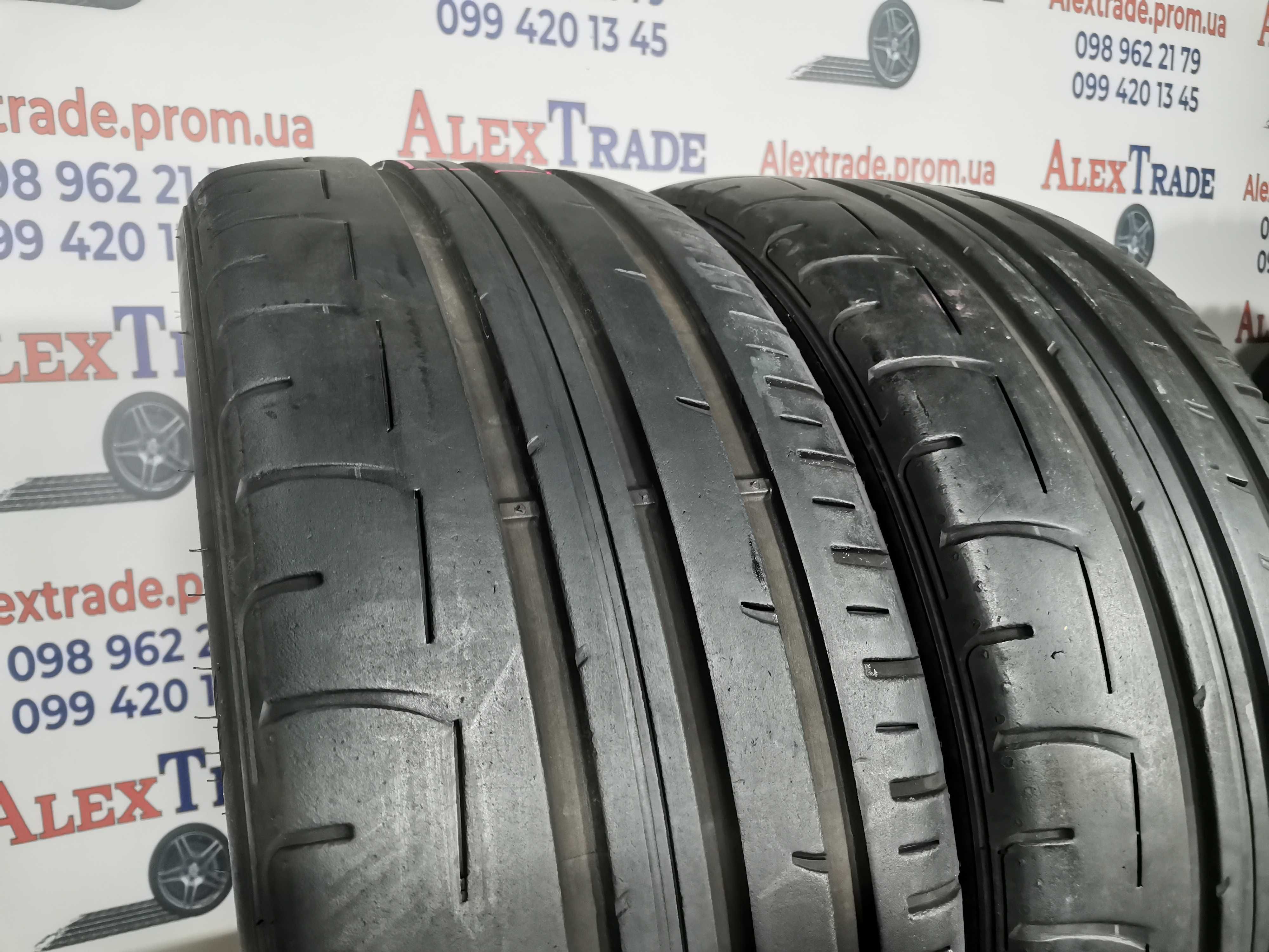 2 шт. 245/45 R18 Dunlop Sport Maxx RT2 MO літні шини б/у, 6-6,5 мм,