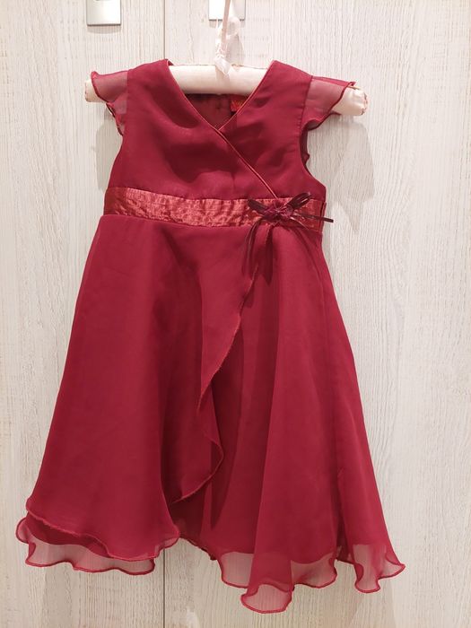 Sukienka 18-24 mies, bordowa