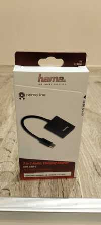 Adapter Hama USB-C - USB-C jack 3,5 mm