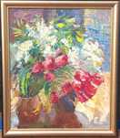 Martwa natura z tulipanami, Jerzy Pogorzelski  ur. 1926 zm. 2003