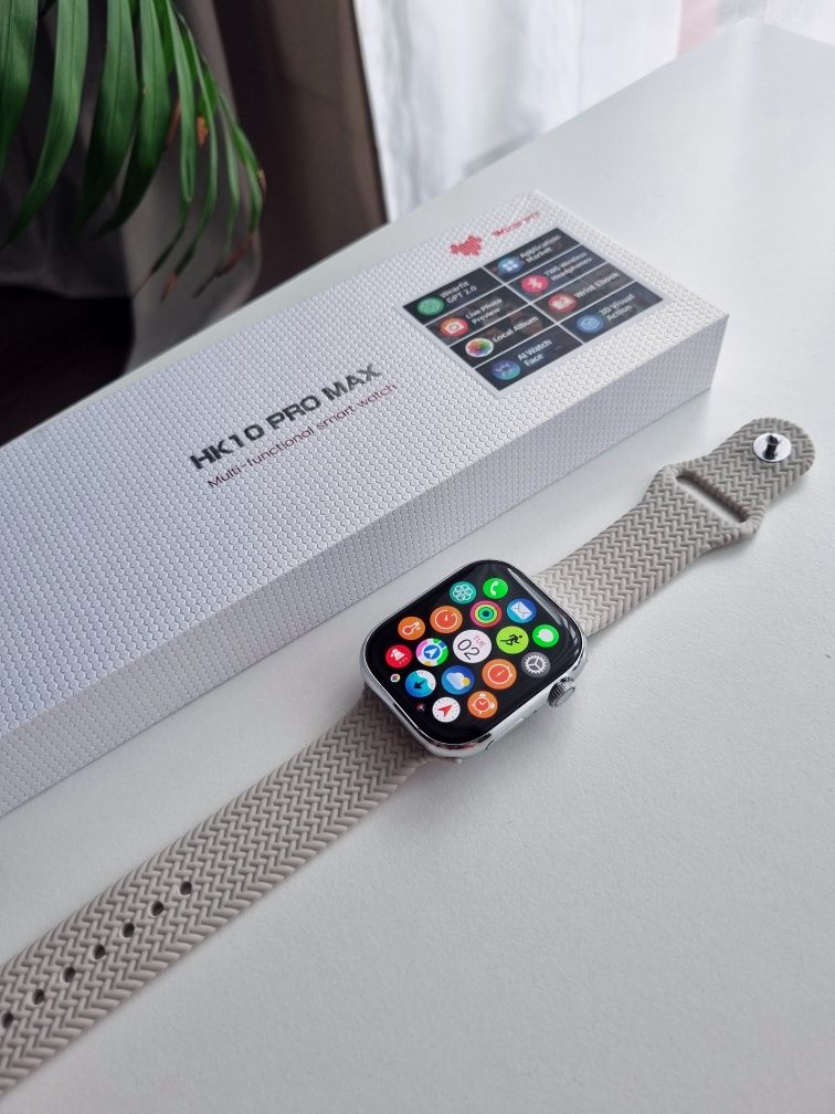 Smartwatch HK10 PRO MAX 46mm srebrny