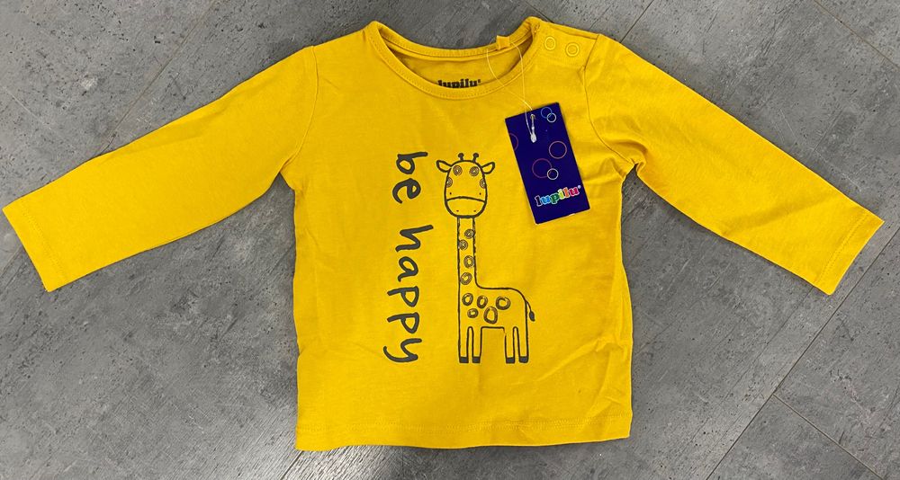 Zestaw 2 nowe bluzeczki 62-68 szara żółta