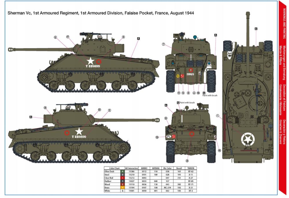 Czołg Sherman Vc Firefly Polish 1st Armoured Division 35008 Hobby 2000