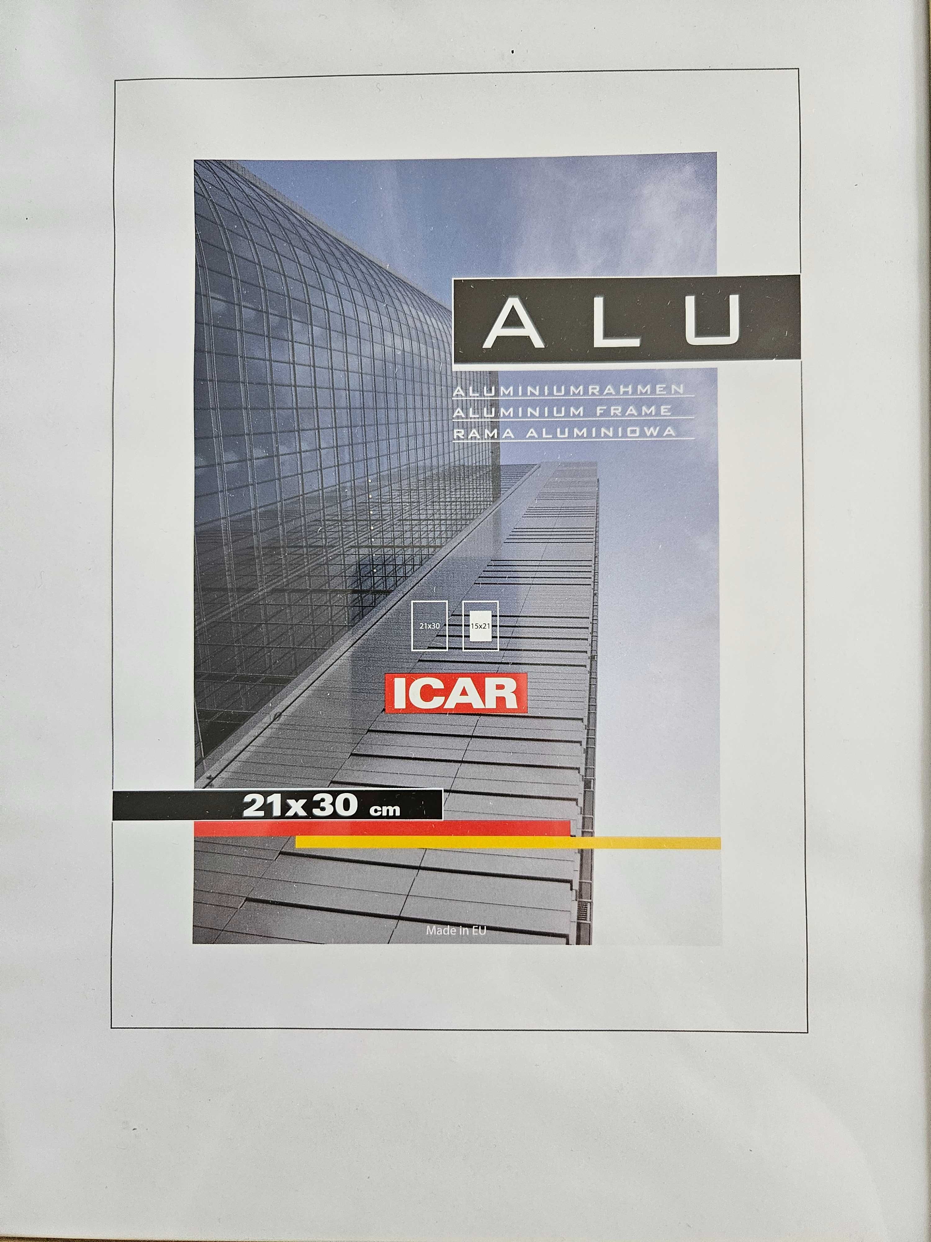 Ramki 21×30 aluminium zlote i czarne