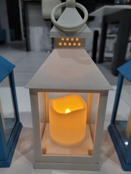 Zestaw lampionów ozdobnych latarenka latarnia świecznik led