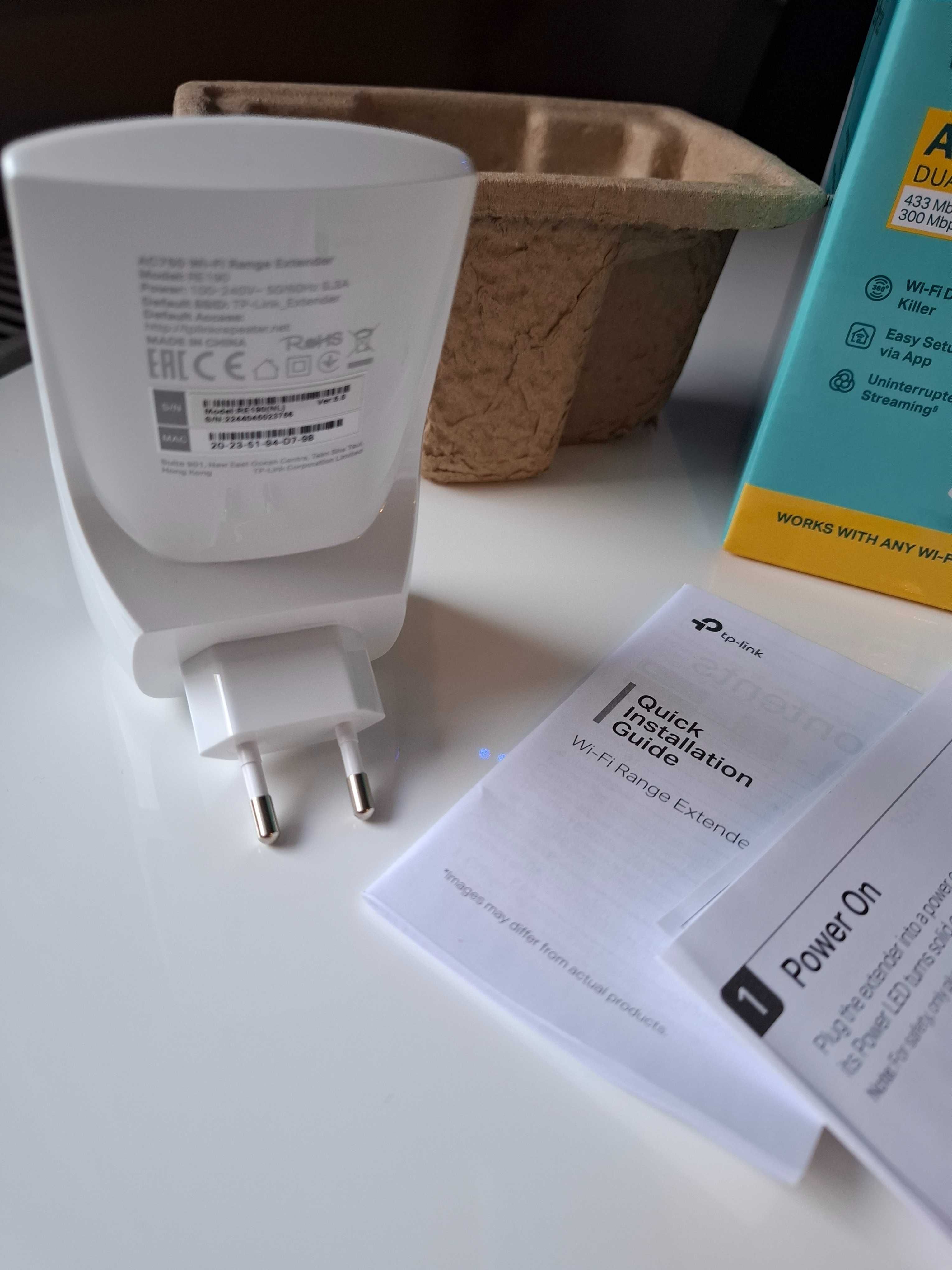 Wzmacniacz sieci bezprzewodowej WIFI, Tp-Link AC750