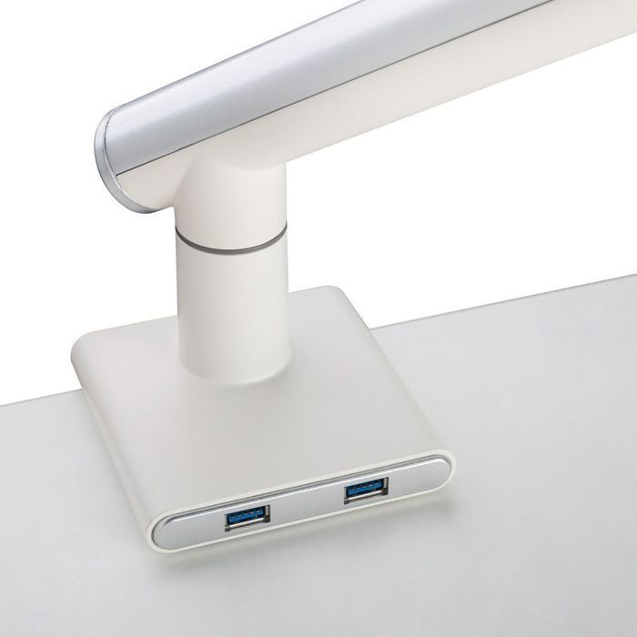 Uchwyt biurkowy gazowy do monitora LED LCD 17-32 2xUSB L-19GD