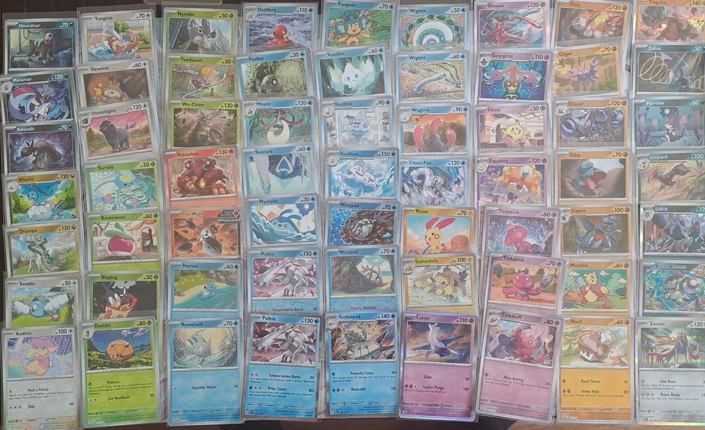 Karty Pokemon TCG. 422 karty reverse i holo. Bez powtórek