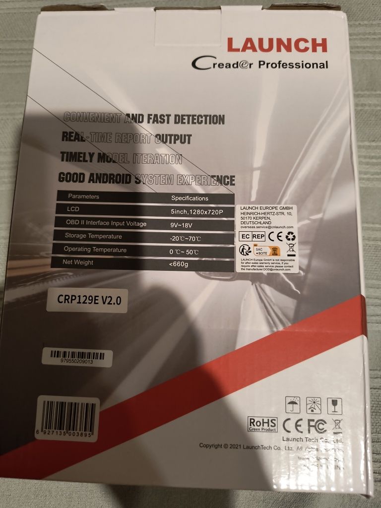 Tester launch crp 129E V2 nowy