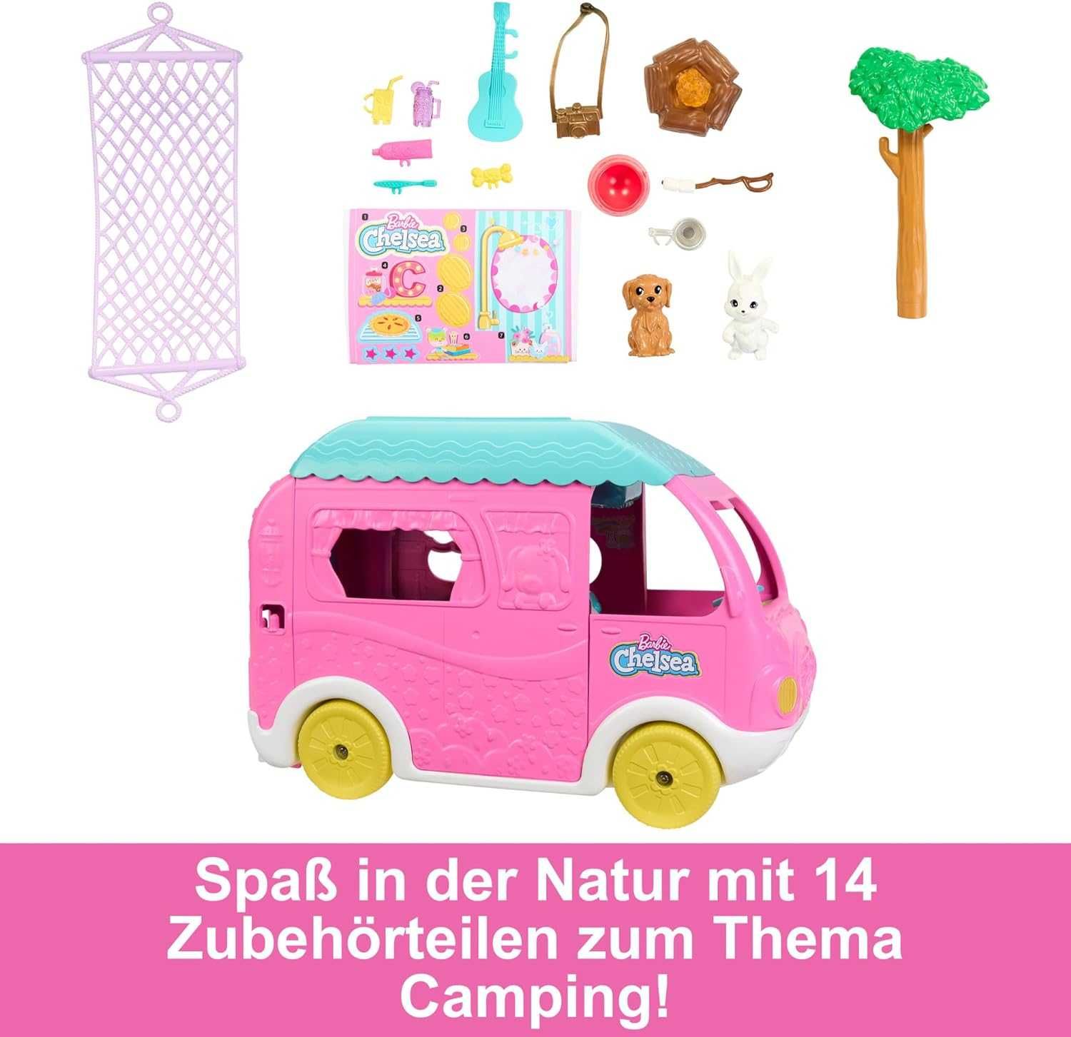 Барби Челси кемпер 2 в 1 Barbie Camper Chelsea 2-in-1 HNH90