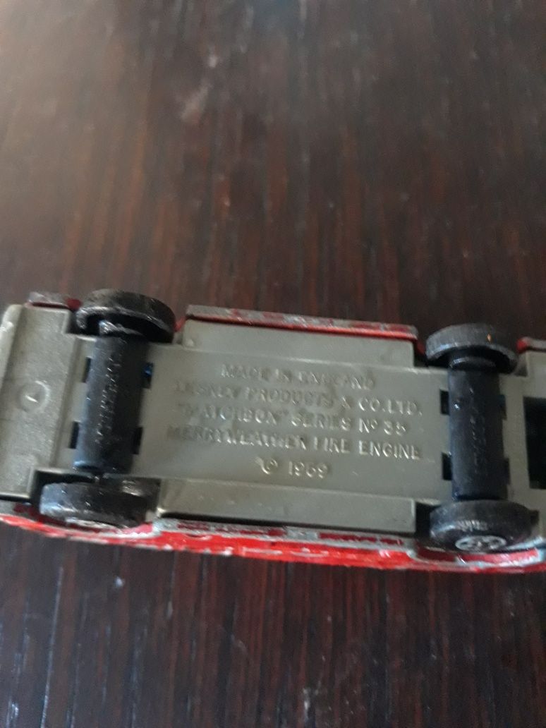 Stary model Straż pożarna firmy Matchbox 1969r.