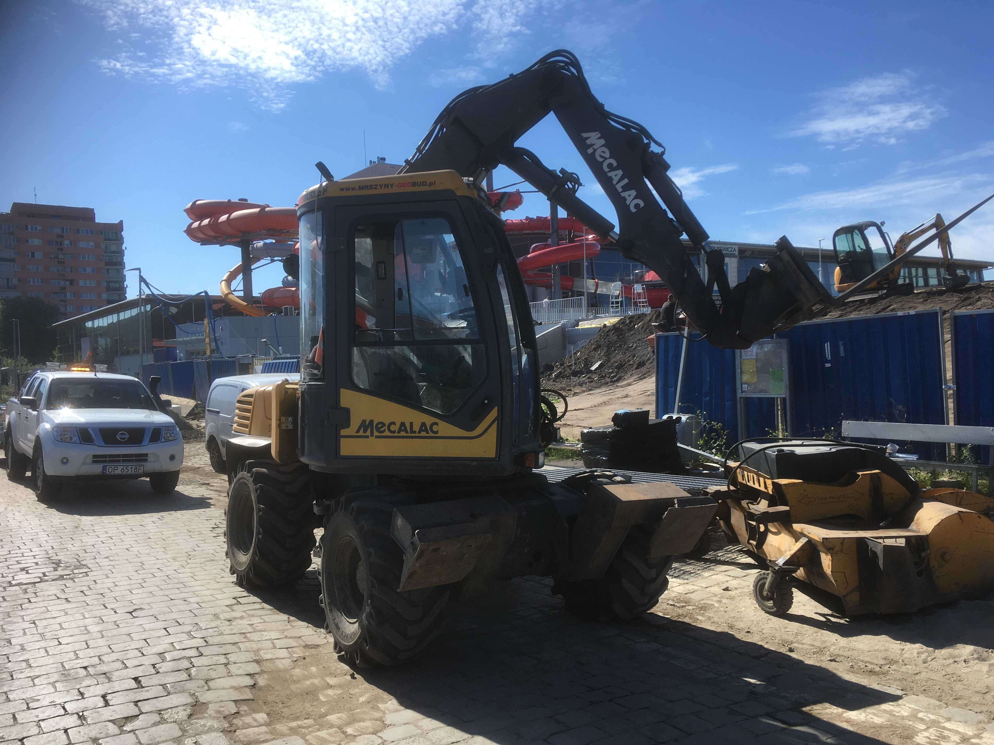 Koparka ładowarka Mecalac 12 prace ziemne Wrocław i okolice