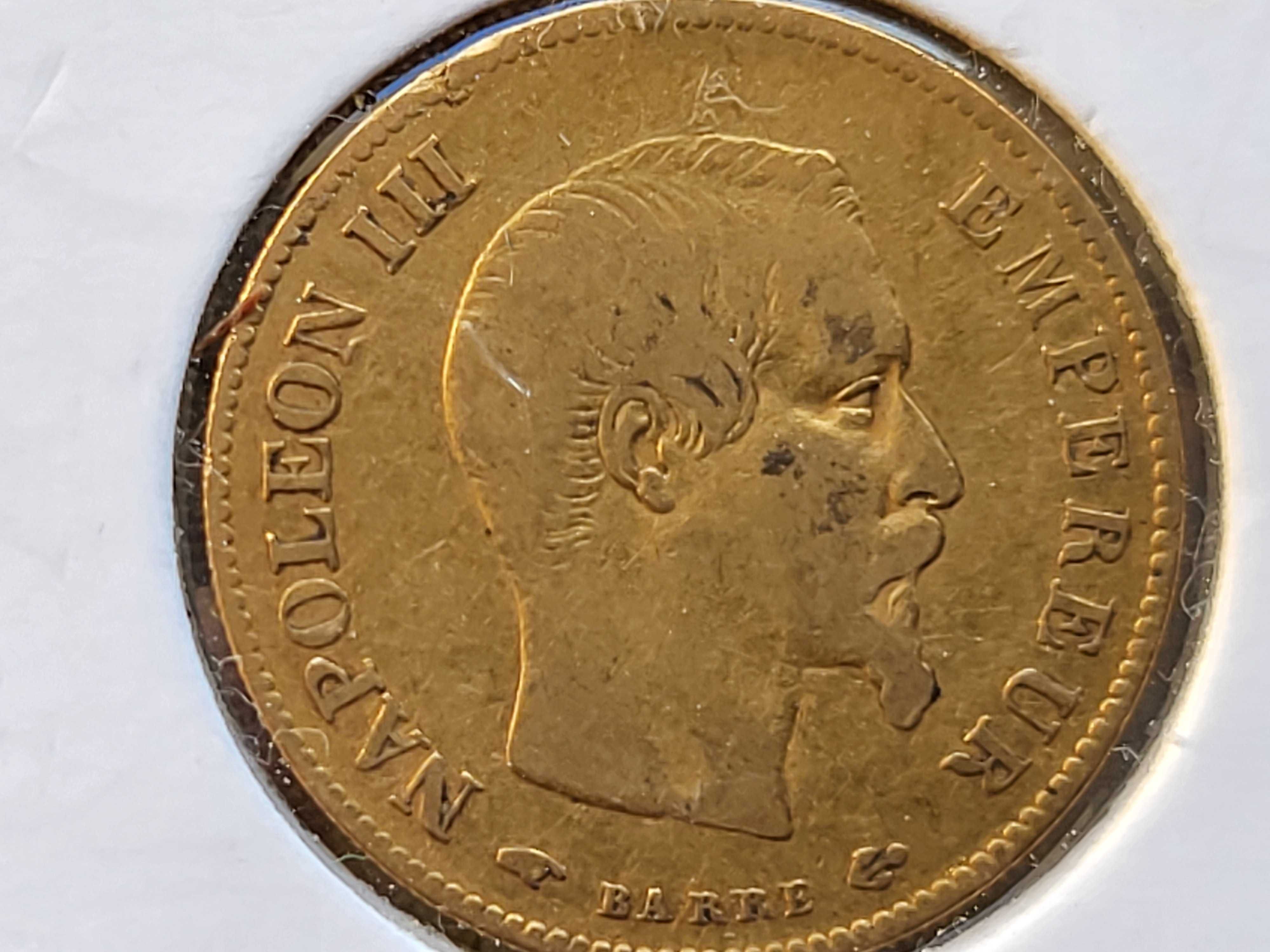 10 Franków 1858 A złota moneta