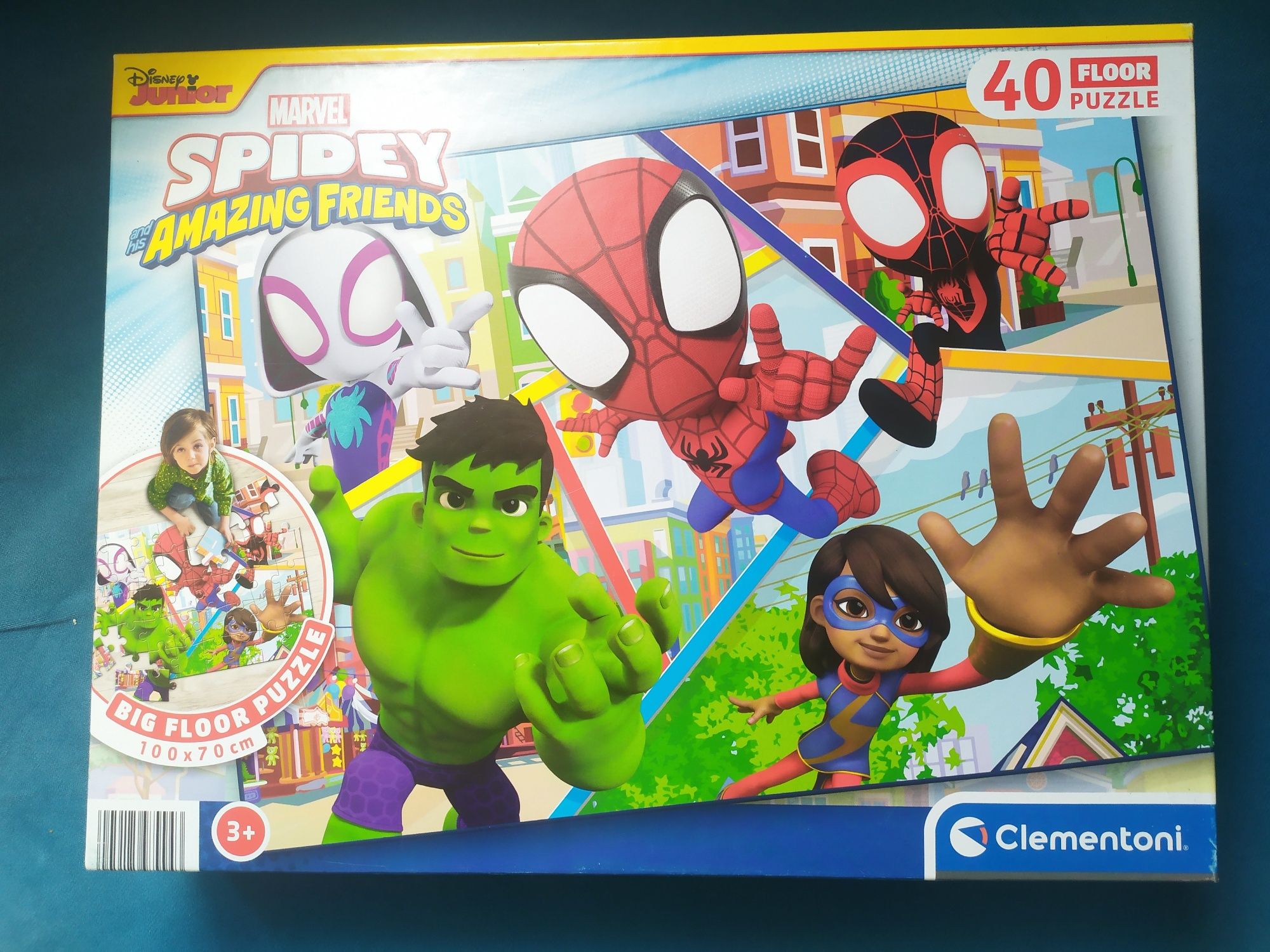 Duze puzzle Spidey clementoni Marvel Spiderman Hulk  100x70cm