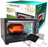 Piekarnik Elektryczny z Rożnem Termoobieg Timer 25 L Prezent 1600W
