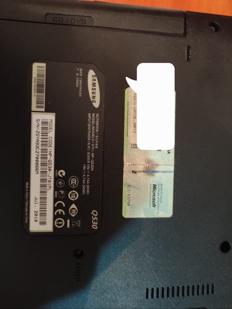 Laptop Samsung Q530