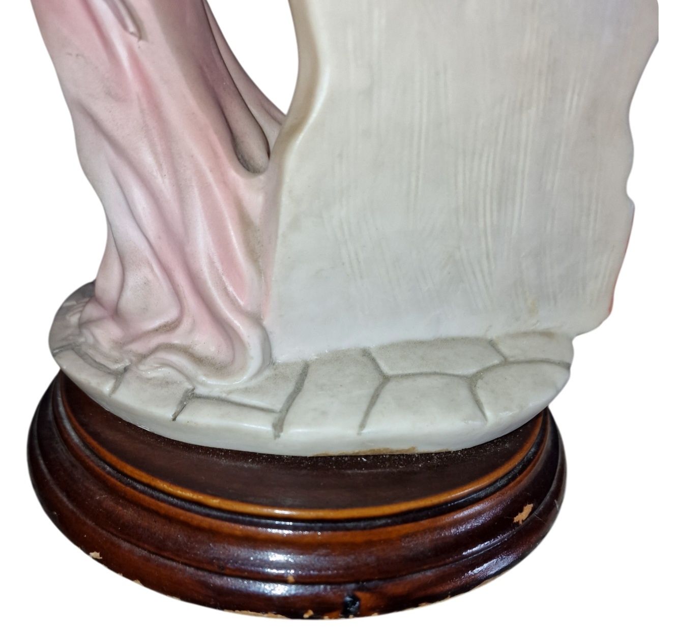 Estatueta em Marfinite Genuíne "Tulipa Branca" Marca Registada Vintage